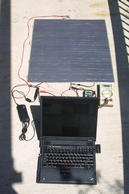 Photo of solar powered laptop